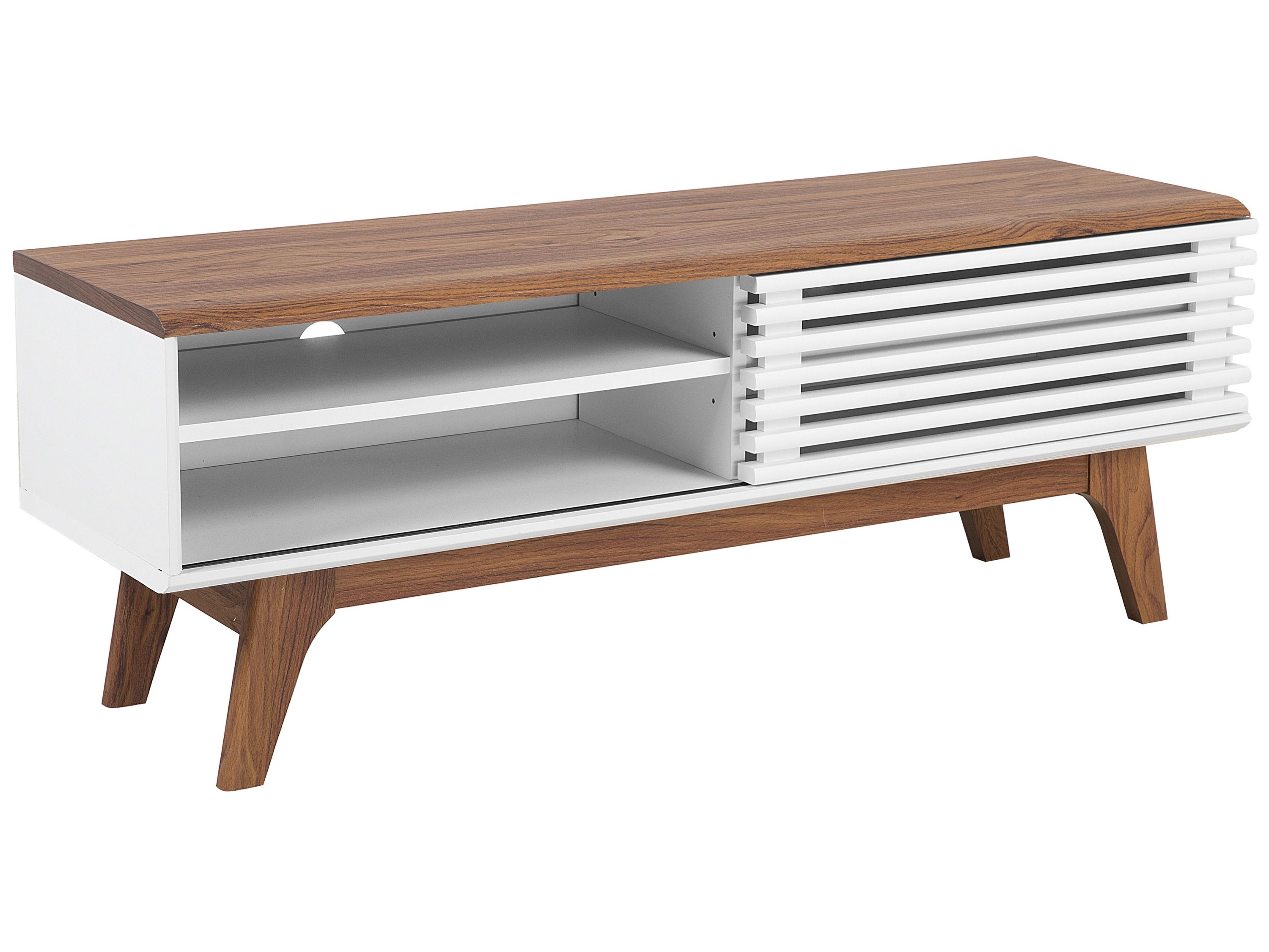 TV-meubel TOLEDO II Bruin/wit