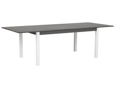 Table de salle à manger de jardin extensible PANCOLE 168/248 cm 100 cm Métal Gris
