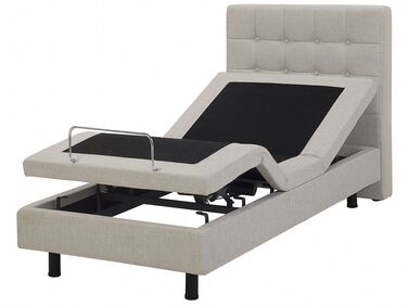 Verstelbaar bed Stof DUKE 90 x 200 cm Beige