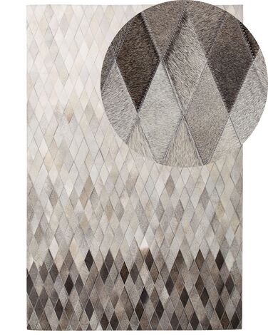 Tapis MALDAN Beige 140 x 200 cm Cuir