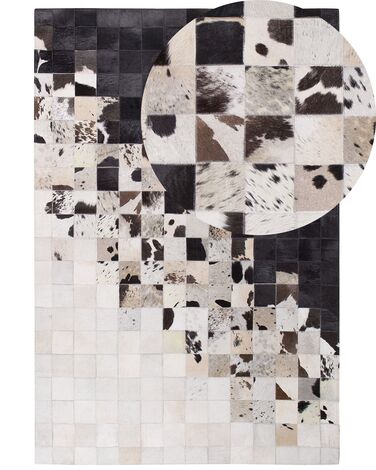 Tapis KEMAH Noir 140 x 200 cm Cuir