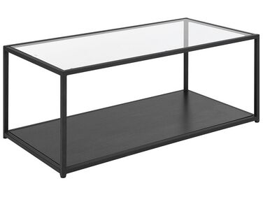 Table basse MEDORA Verre Noir
