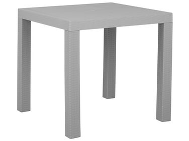 Table de salle à manger de jardin FOSSANO 80 cm 80 cm Gris clair