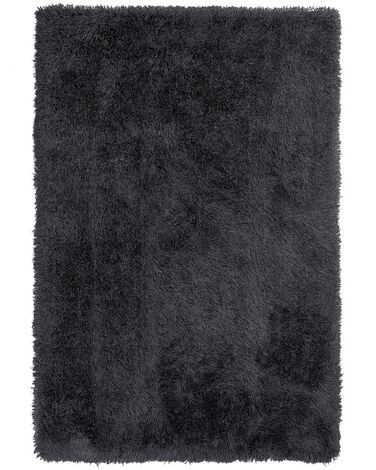 Shaggy Rug CIDE Black 140 x 200 cm