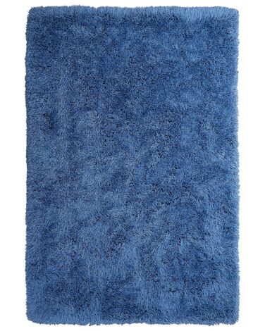 Tapis à poils longs CIDE Bleu 140 x 200 cm