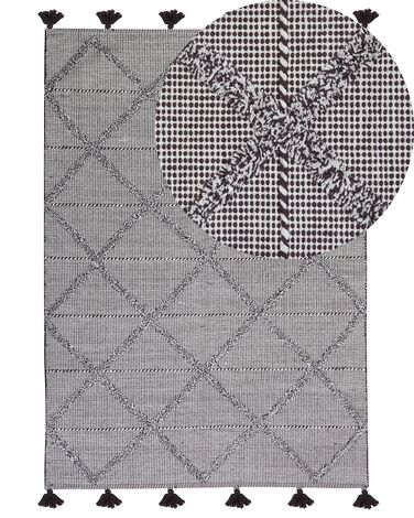 Vloerkleed TUZLA Bruin 140 x 200 cm Katoen