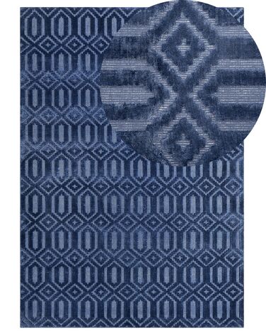 Rug ADATEPE Navy Blue 160 x 230 cm Viscose