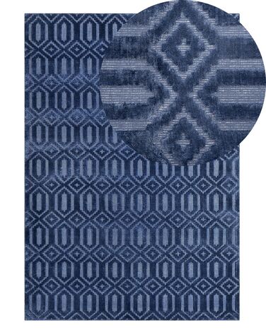 Tapis ADATEPE Bleu marine 140 x 200 cm Soie artificielle