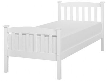 Bed Pine Wood GIVERNY 90 x 200 cm (EU Single) White