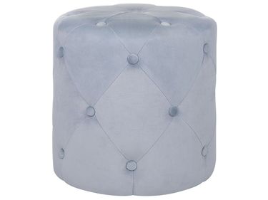 Pouffe COROLLA Velvet Light Grey