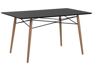 Table de repas BIONDI Hêtre noir 140 cm 80 cm