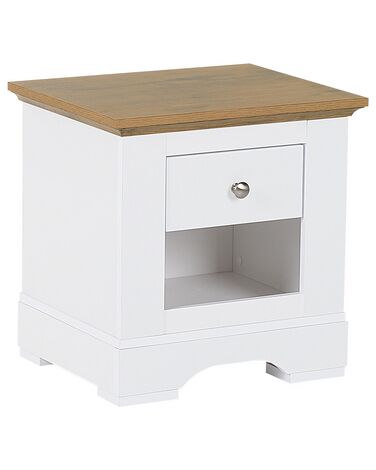 Table de nuit à 1 tiroir WINGLAY Blanc