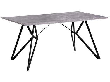 Table de repas BUSCOT Effet béton gris 160 cm 90 cm