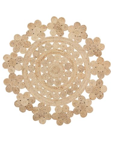Tapis BIRECIK Beige ø 120 cm Jute