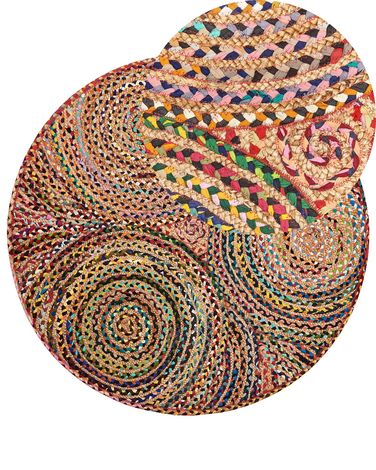 Tapis YENICE Multicolore ø 140 cm Jute