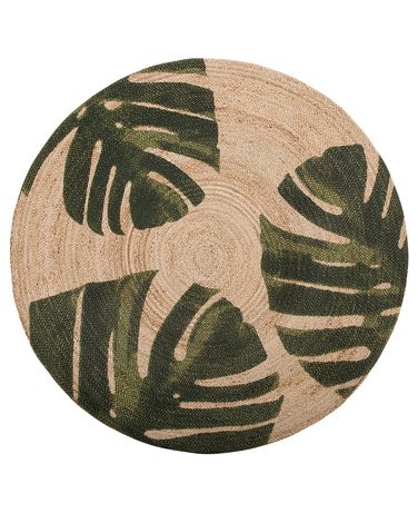 Vloerkleed INCIK Beige ø 140 cm Jute