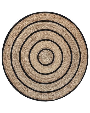 Vloerkleed BUKSE Beige ø 140 cm Jute