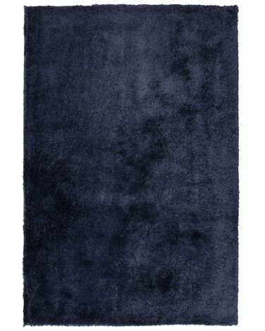 Hoogpoligvloerkleed EVREN Donkerblauw 140 x 200 cm
