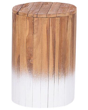 Table d'appoint MOVAS Teck Marron/blanc