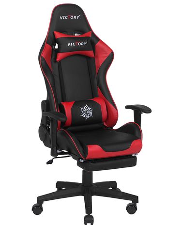 Siège de gaming VICTORY Cuir PU Rouge