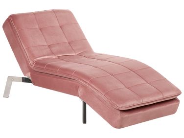 Chaise Longue LOIRET Velvet Pink