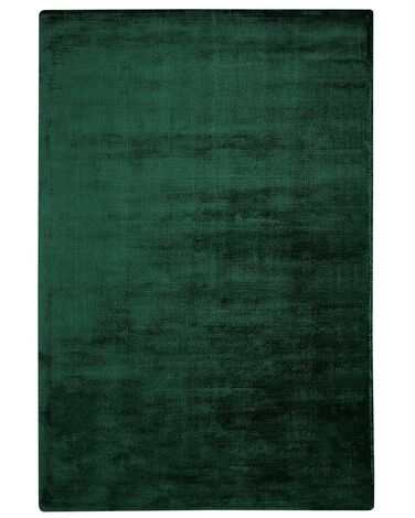 Vloerkleed GESI II Donkergroen 140 x 200 cm Viscose