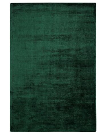 Tapis GESI II Vert foncé 160 x 230 cm Soie artificielle