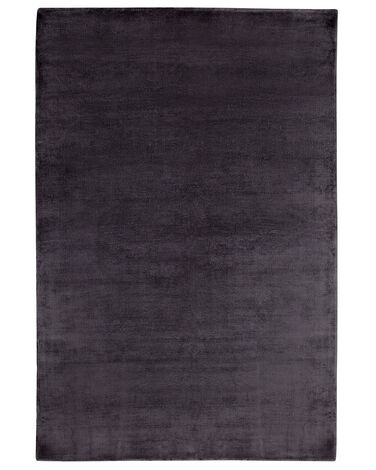 Vloerkleed GESI II Donkergrijs 160 x 230 cm Viscose