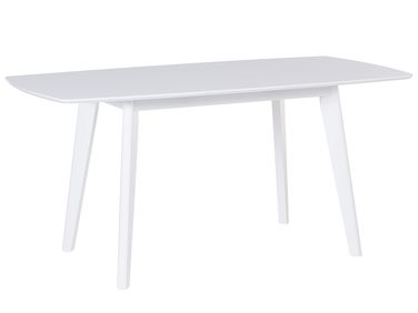 Table de salle à manger extensible SANFORD Blanc 120/160 cm 80 cm