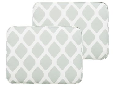 Set of 2 Garden Chair Cushions FIJI 29 x 38 cm Mint Green