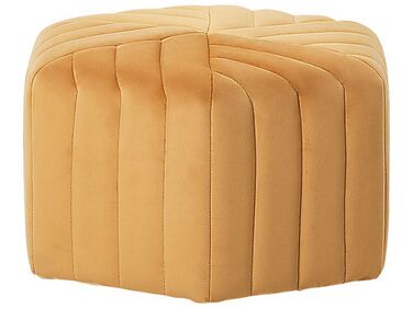 Pouffe MURIETTA Velvet Mustard