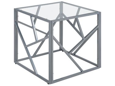 Table d'appoint ORLAND Verre Argenté