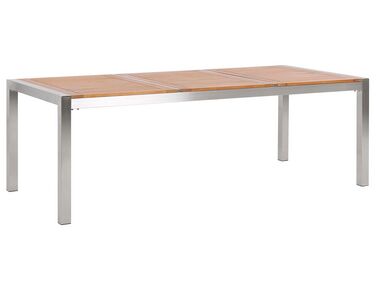 Tuin eettafel GROSSETO 220 cm 100 cm Eucalyptushout Bruin