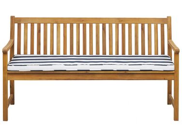 Tuinbank met zitkussen VIVARA 160 cm Gecertificeerd acaciahout Marineblauw