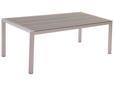 Tuin eettafel VERNIO 180 cm 90 cm Metaal Grijs