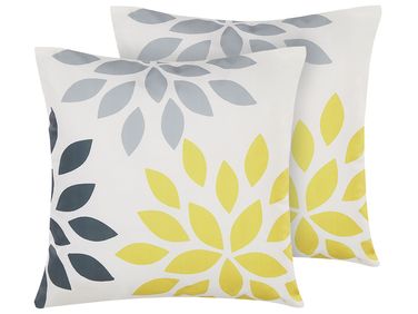 Set of 2 Outdoor Cushions RIALE Floral Pattern 45 x 45 cm Multicolour