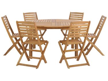 Tuinset 6-zits TOLVE Acaciahout Bruin