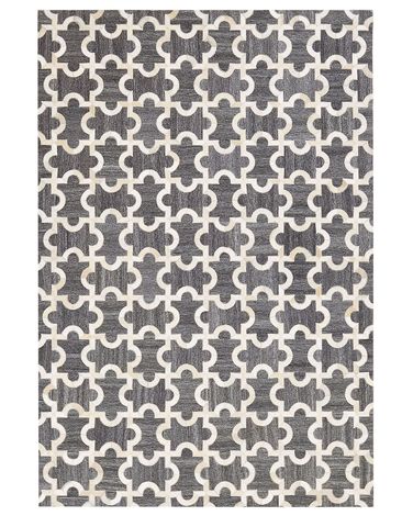 Tapis YEDISU Gris foncé 160 x 230 cm Cuir