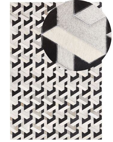 Tapis NARMAN Gris 140 x 200 cm Cuir