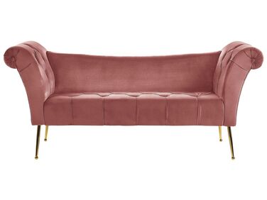 Chaise Longue NANTILLY Velvet Pink
