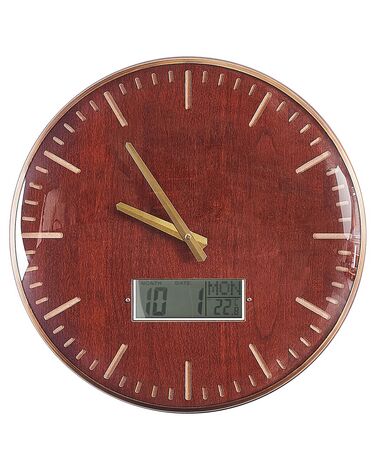 Wandklok BRUGG 43 cm Goudbruin