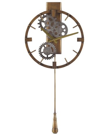 Wandklok MARCOTE 30 cm Metaal Goud