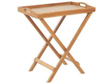 Table d'appoint pour le jardin JAVA Acacia Marron clair Pliant