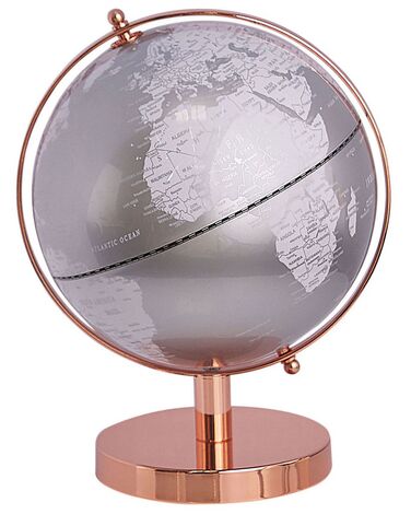 Wereldbol CABOT Zilver 28 cm