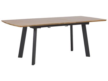 Table de salle à manger extensible SALVADOR Marron foncé 160/200 cm 90 cm