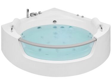 Corner Hot Tub with LED MANGLE 2010 x 1500 mm White
