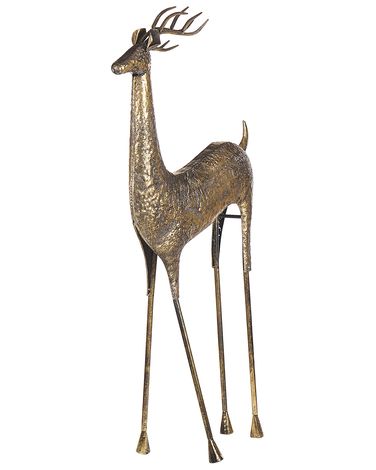 Décoration de Noël au sol PELLO Renne 126 cm Doré