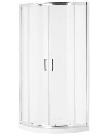 Shower Enclosure JUKATAN II 800 x 800 x 1850 mm Silver