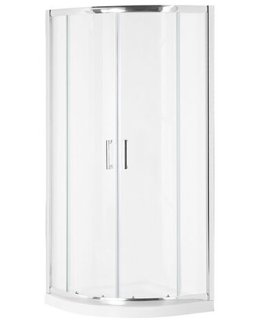 Shower Enclosure JUKATAN II 900 x 900 x 1850 mm Silver