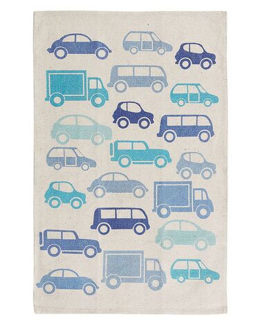 Tapis enfant MADURAJ Bleu 60 x 90 cm Coton